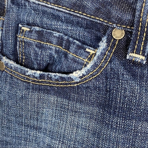 PAIGE Hollywood Hills Distressed Mid Rise Jeans, Size 25 - Picture 15 of 16